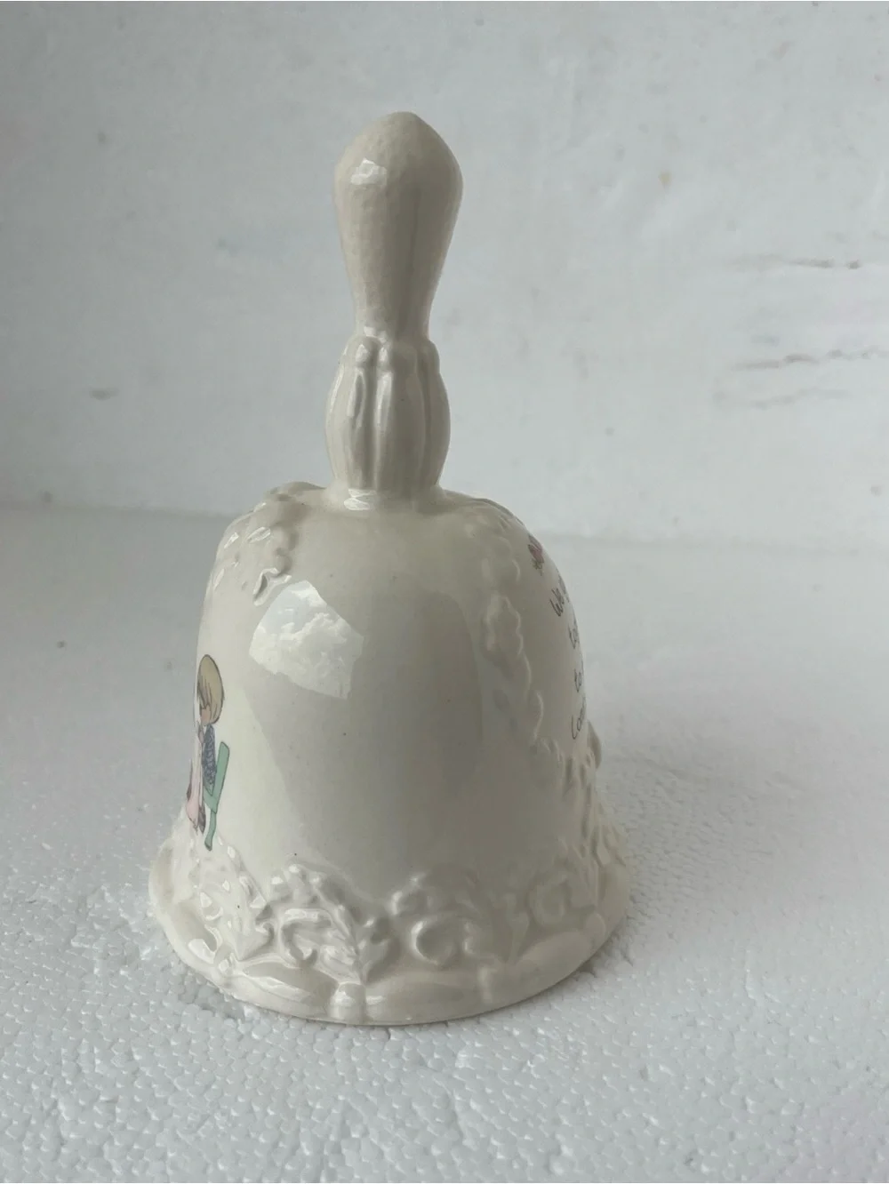 Vtg. Enesco Precious Moments Porcelain Bell 